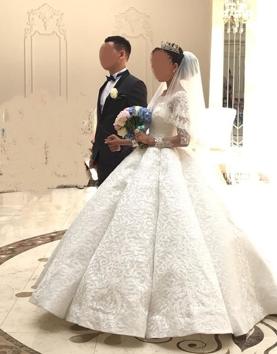 Свадьебное платья кекс