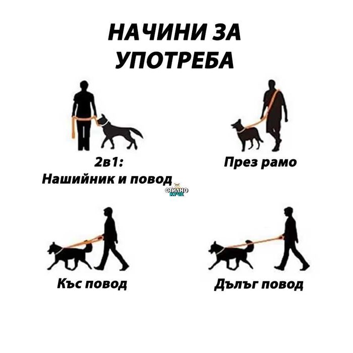 Повод за куче за свободни ръце на стопанина Hands Free повод за куче