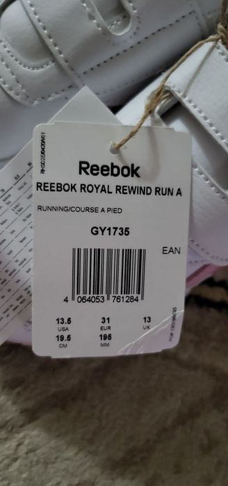 Детские кроссовки для девочки от Reebok размер 31