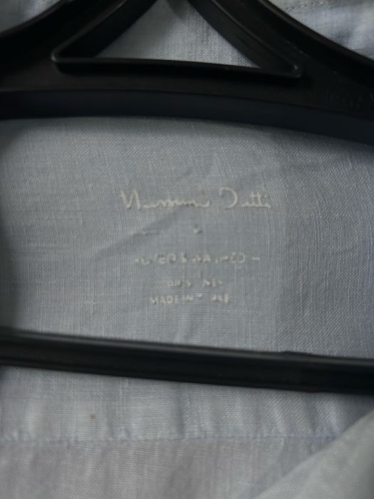 Голубая рубашка Massimo Dutti
