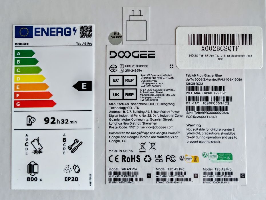 DOOGEE tablete sigilate, super preț !