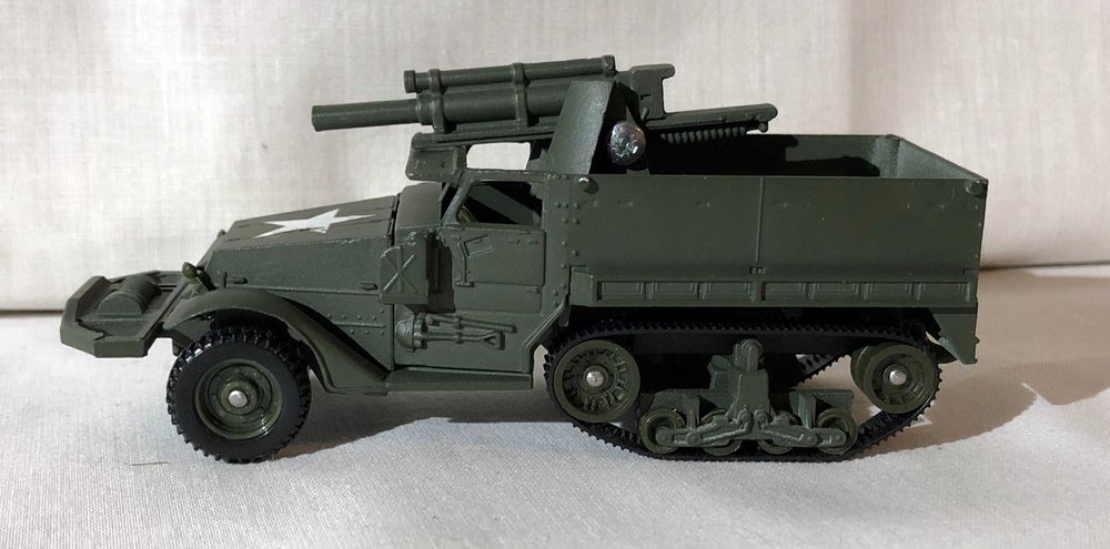 Macheta Solido Half Track US M3 cu tun antitanc metalica 1 43