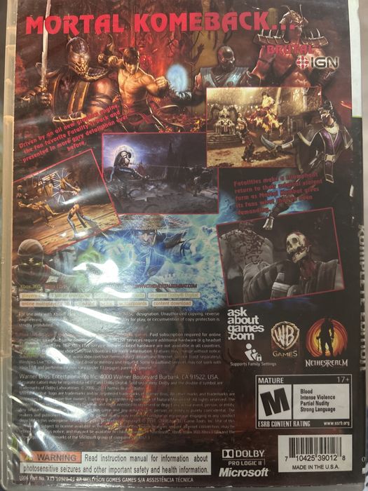 mortal kombat (komplete edition) XBOX 360