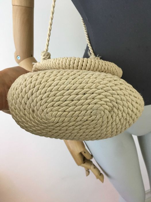 ZARA мини плетена чанта