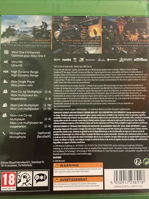 Call Of Duty : Black Ops 4 Xbox One
