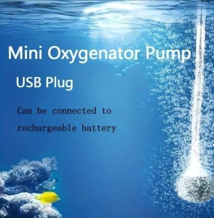 Oxigenator acvariu, pompă USB aer