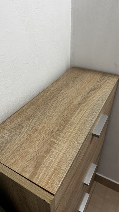 Pantofar modern stejar, 3 sertare rabatabile, ideal hol mic