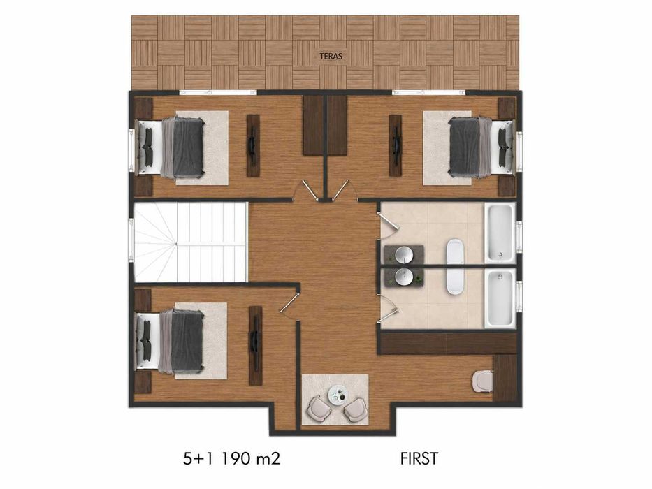 Сглобяема къща 190 м² - луксозен модел 5+1 | Всичко включено до етап ТАПА