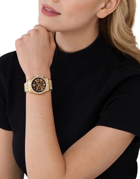 Ceas Michael Kors de dama Colectia Lexington Gold nou 38mm MK7276