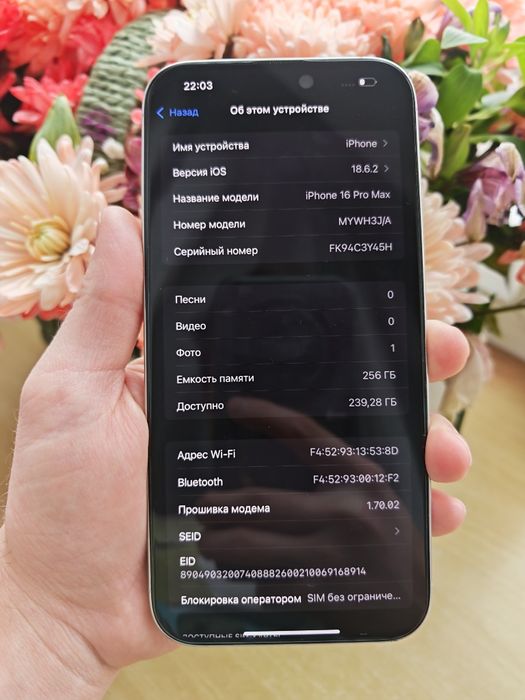 iPhone 16 Pro Max 256gb