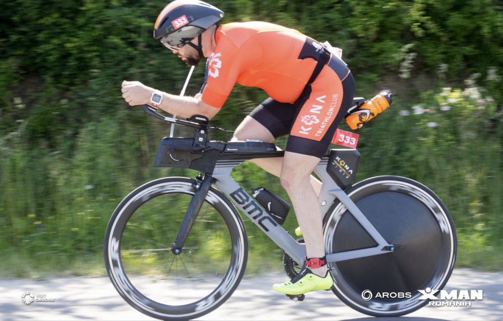 Bicicletă de triatlon BMC Timemachine 02 Three, Shimano 105, mărimea M-L