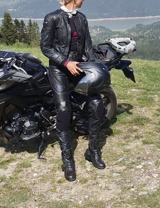 Costum moto dama Pro biker 8, marimea 36, piele naturala