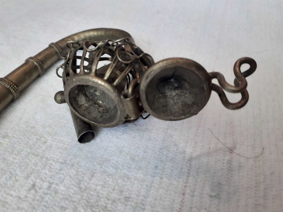 pipa tibetana opiu argint tibetan