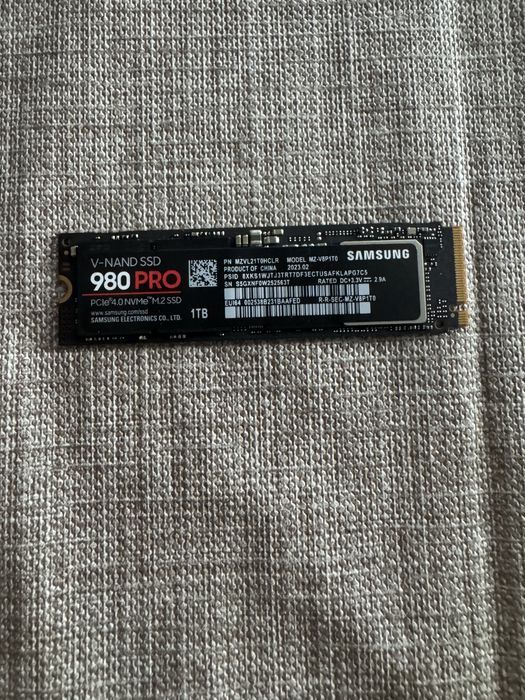 SSD Samsung 980 PRO 1TB NVMe M.2 PCIe 4.0