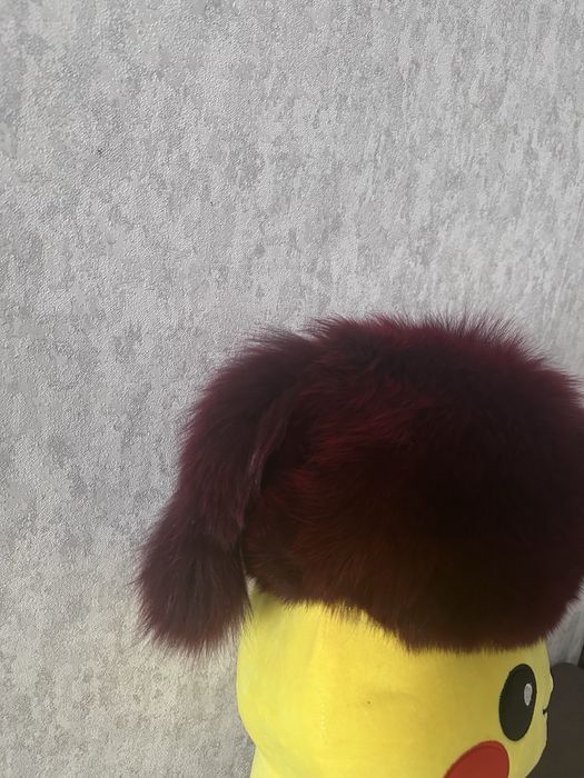 Шапка - лисец красного цвета