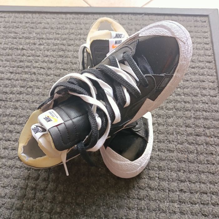Adidași NIKE Sacai, alb -negru,nr 45,  ca noi