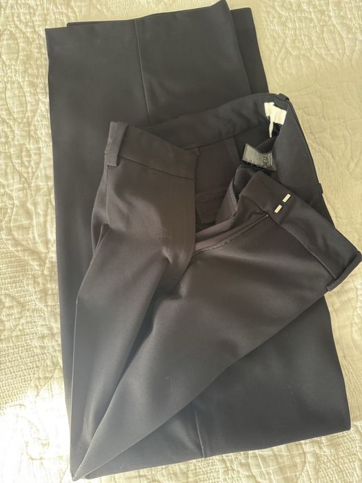 Черен елегантен дамски панталон HM