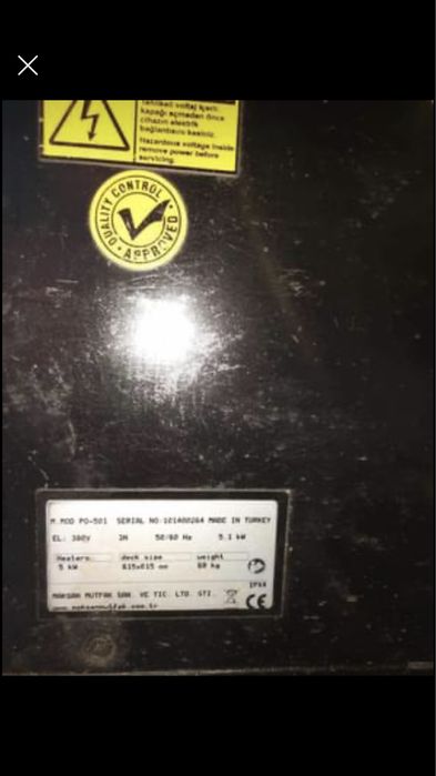 Фурна за пици с цяла плоча