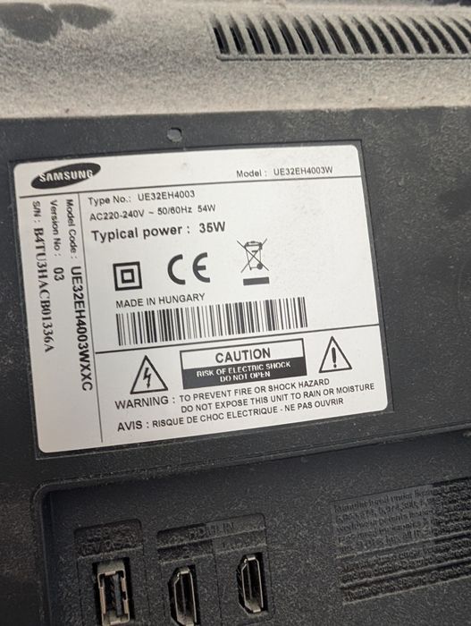 Televizor Samsung model UE32EH4003W HD diagonala de 80cm
