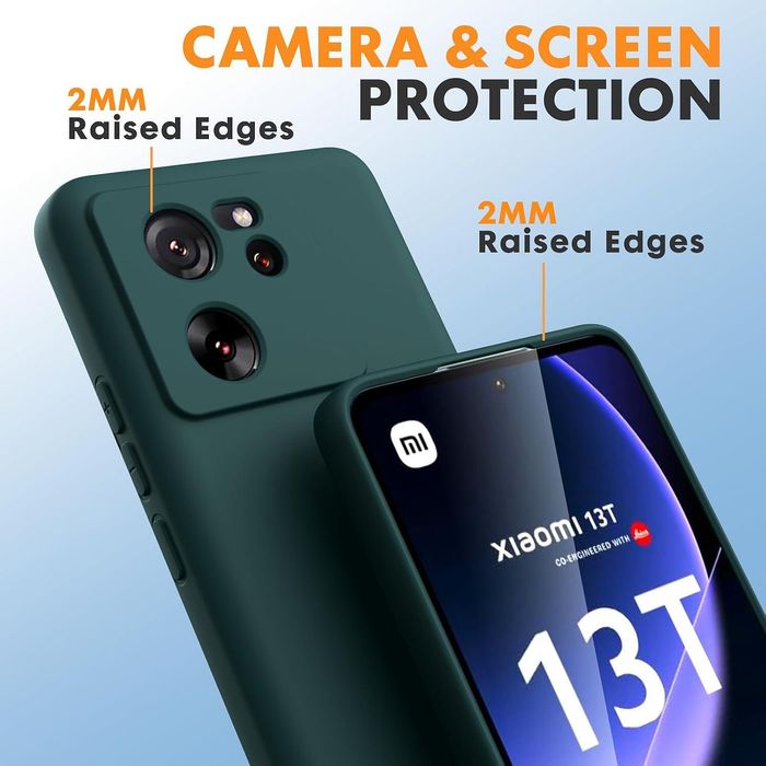 Матов Силиконов Кейс за Xiaomi 13 | 13T Pro със защита на камерата