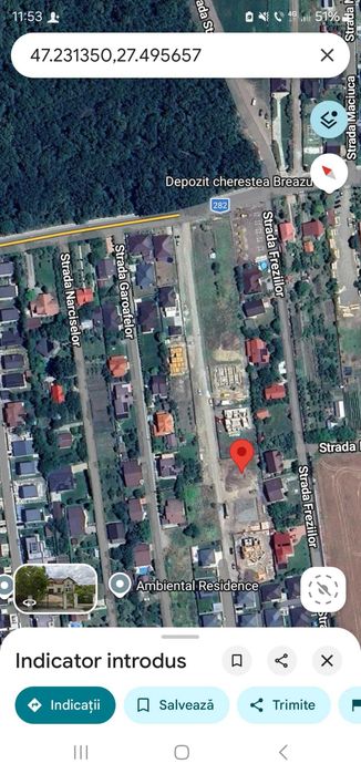 Teren in fata Pădurii Mărzești, Breazu – Intravilan, 754 mp, deschidere 27 metri