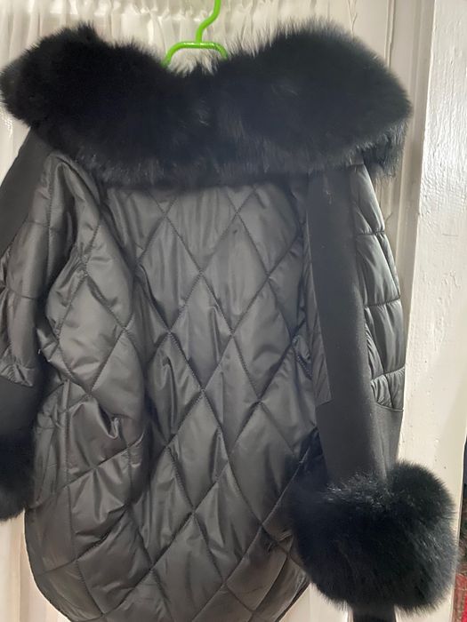 Palton cu blană naturală