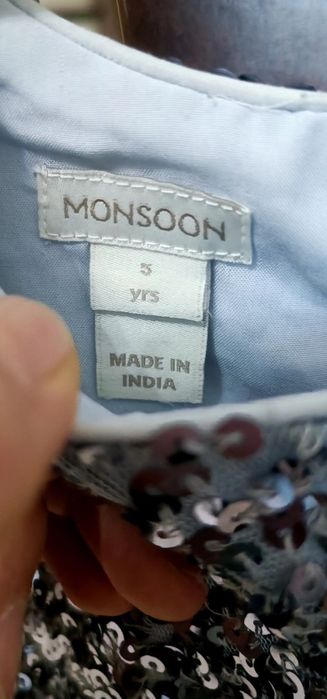 Платье Monsoon серебристое