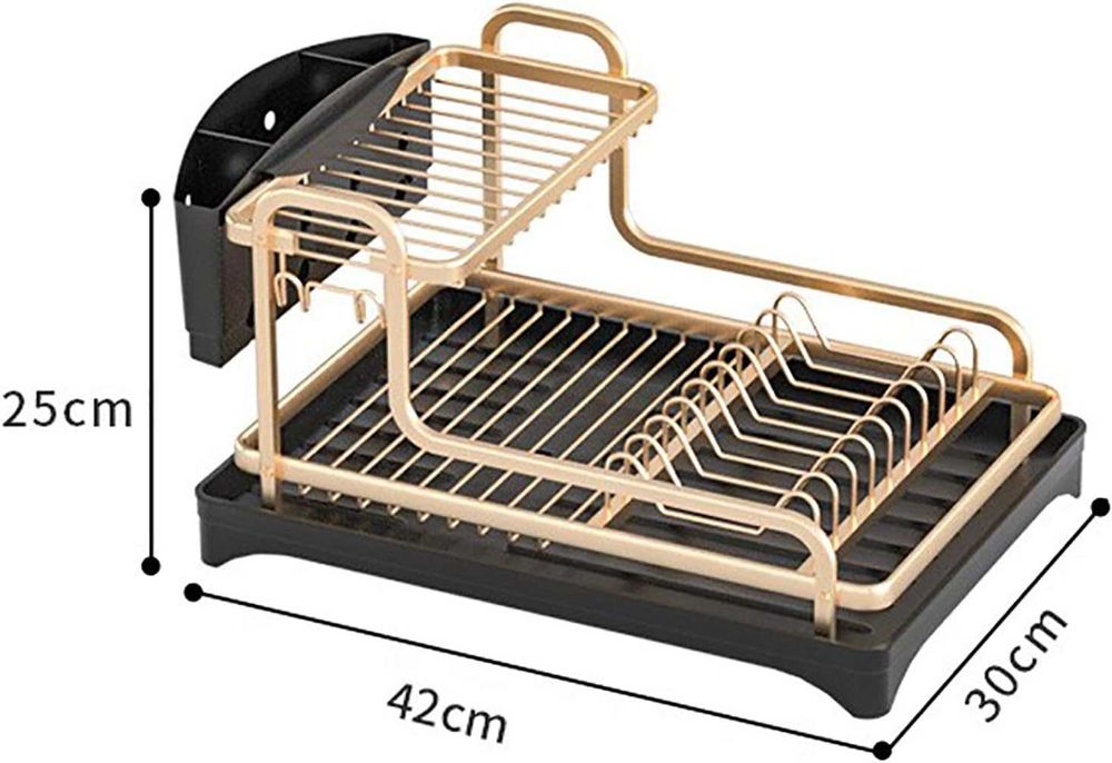 Алюминиевая сушилка для посуды, кухонная сушилка для посуды 360