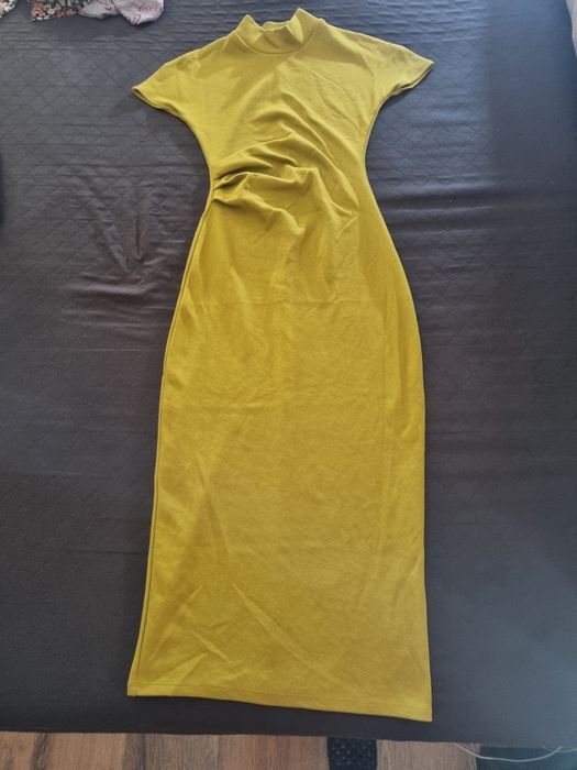 Рокля Зара цвят лайм