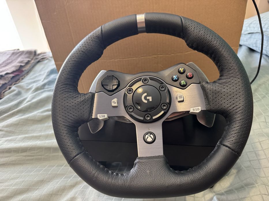 Ще намаля цената за сериозни! logitech g920 + скоростен лост + педали