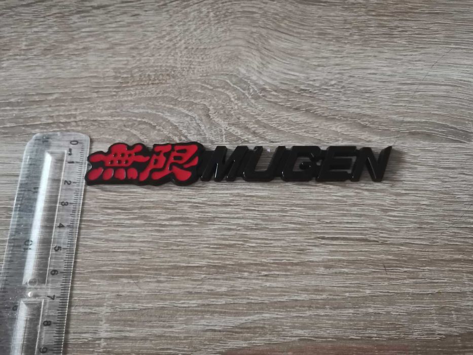Honda Mugen черна емблема за решетка