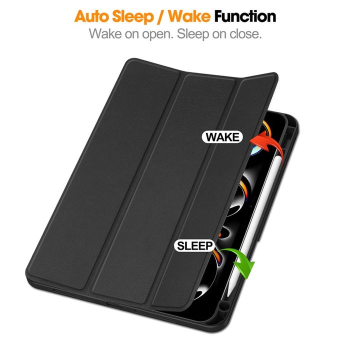 Apple iPad Pro / Air / 11 / 13 2025 /2024/ Кожен смарт калъф за таблет