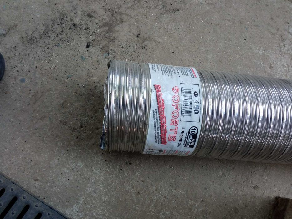 Tub flexibil cu diametrul de 150, Fortis, dublu perete, lungime 2m