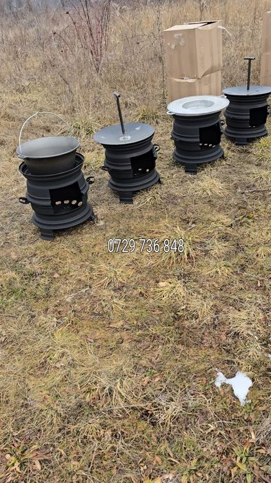 Pachet gratar ceaune fonta soba model pirostrie Disc