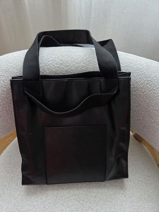 Geanta Musette piele neagra