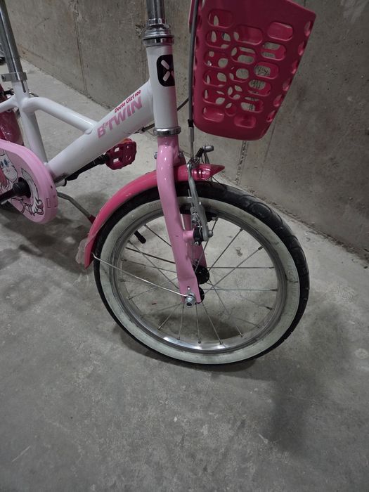 Bicicletă copii B'TWIN Docto Girl 500 - Roți 16 inch (Decathlon)