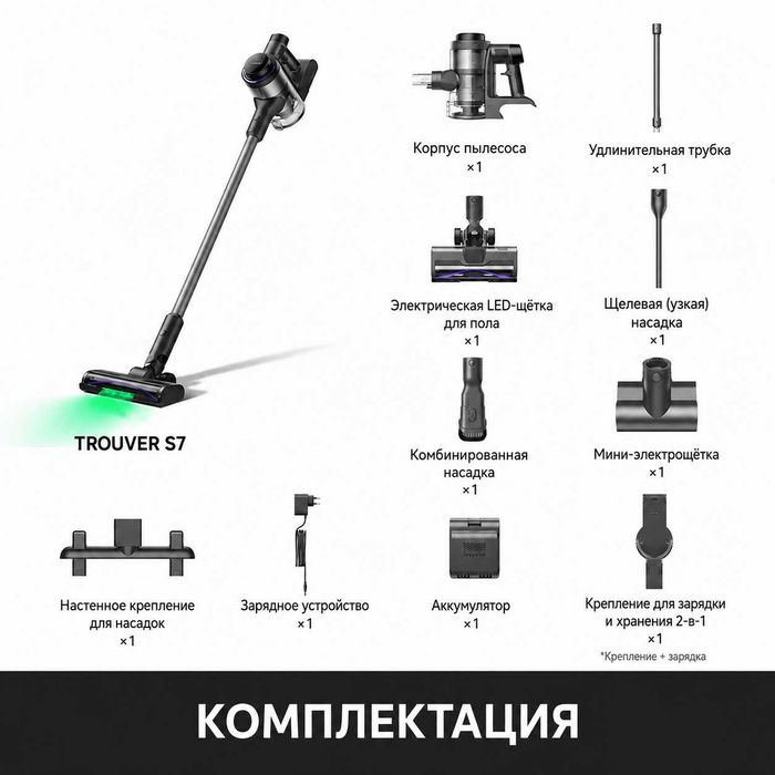 TROUVER S7 Вертикальный пылесос