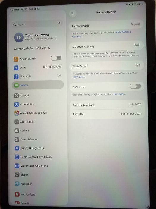 Ipad air 11” 2024, M2