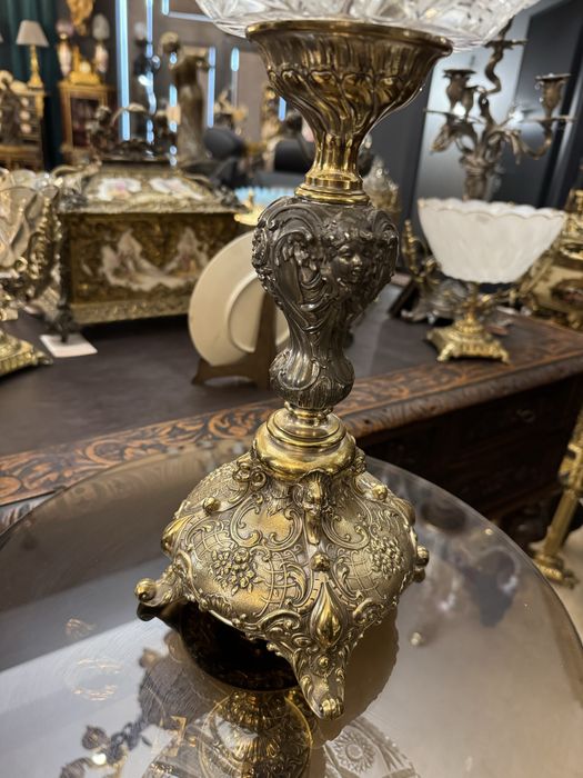 Centru de masa/ bronz/ cristal