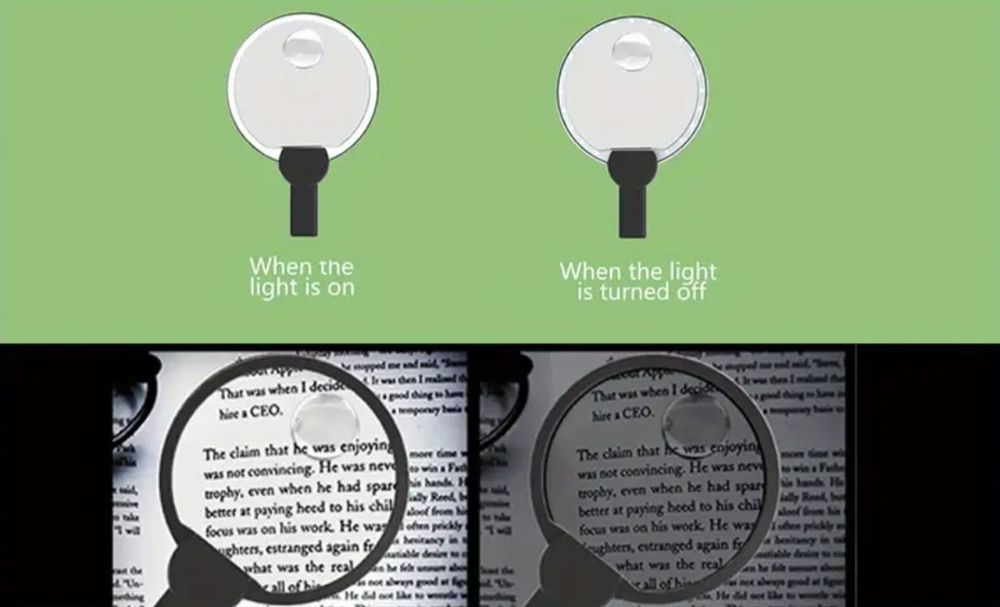 Продаётся увеличительное стекло с подсветкой