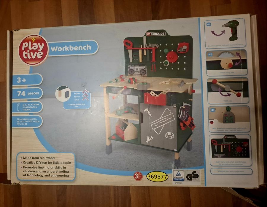 Banc de lucru copii din lemn -NOU Parkside