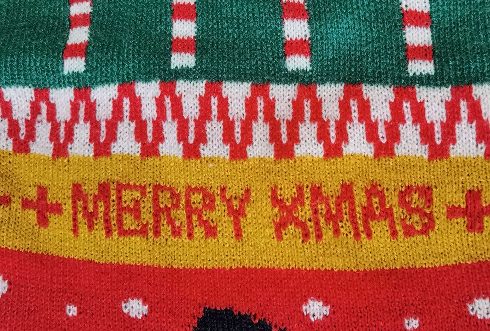 Pulover iarna om zapada brazi fulgi nea stele ursi sarbatori Craciun