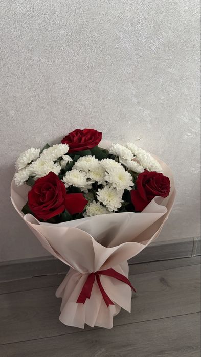 Букет Хризантемы розы на 5000 тг