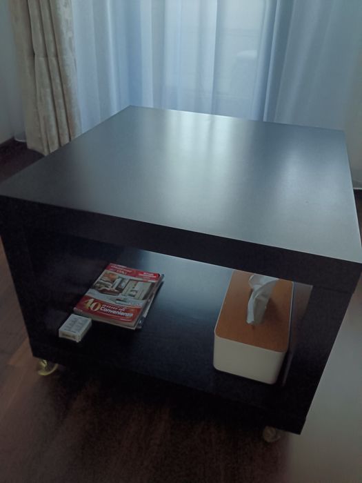 Masuta cafea - neagra - 55x55x45h