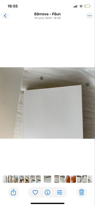 Birou mobil, portabil cu roti, inaltime reglabila,stabil,80x40cm, alb