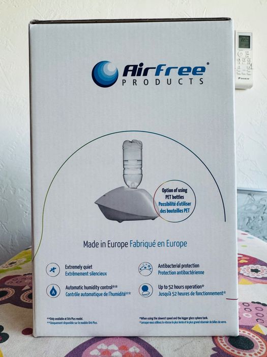 Чисто нов Airfree ORB White CE, ултразвуков овлажнител