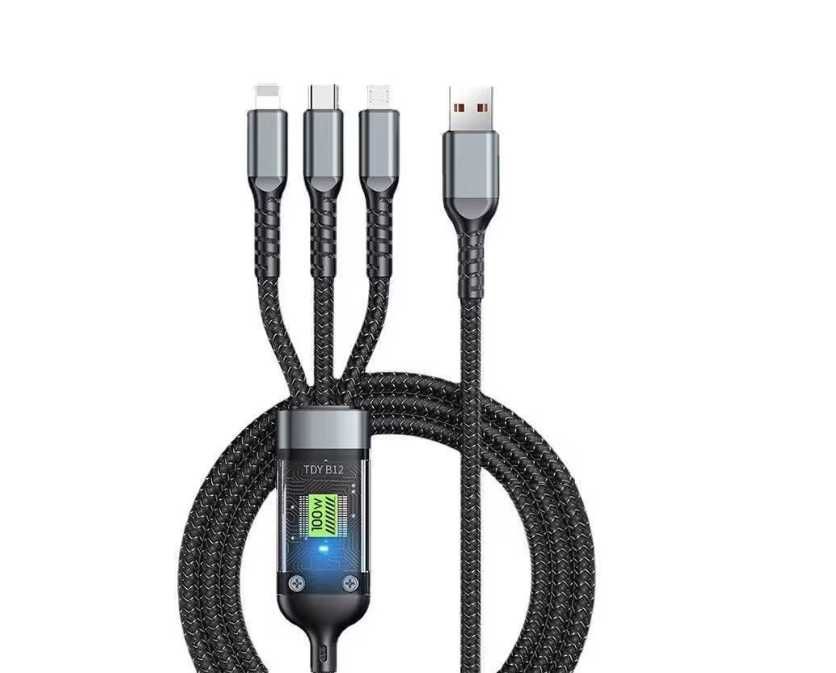 Cablu Incarcare Rapida 3 in 1,  Super Fast Charging 100W