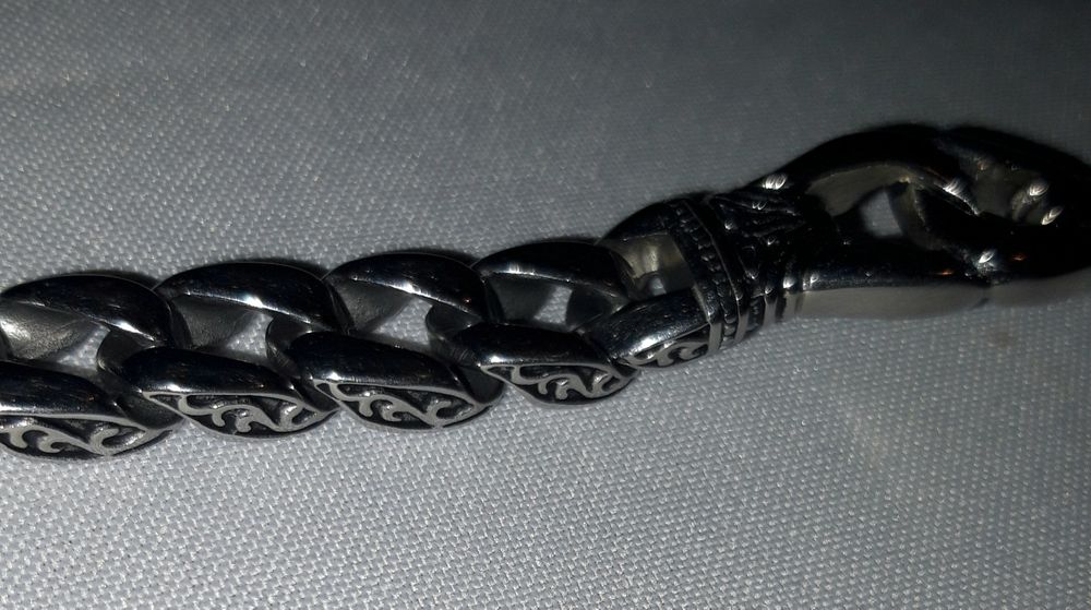 Brățară  inox rock 220x10(15)×4 mm