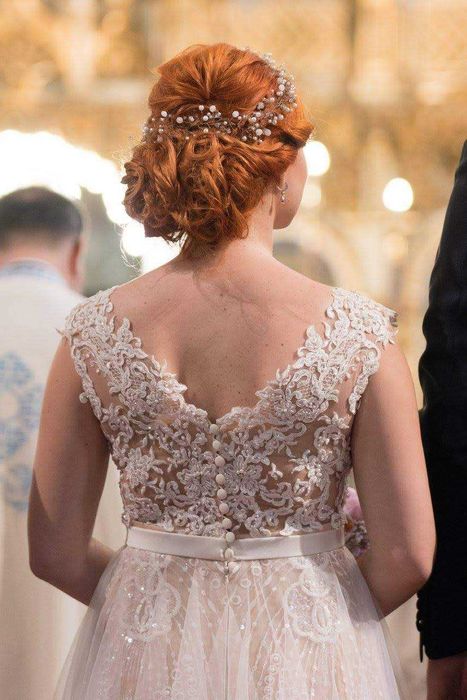 Rochie de mireasa Natalia Vasiliev, A-line, marimea 38/ M