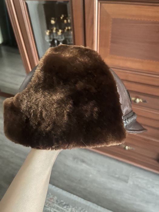 Ушанка натуральная кожа